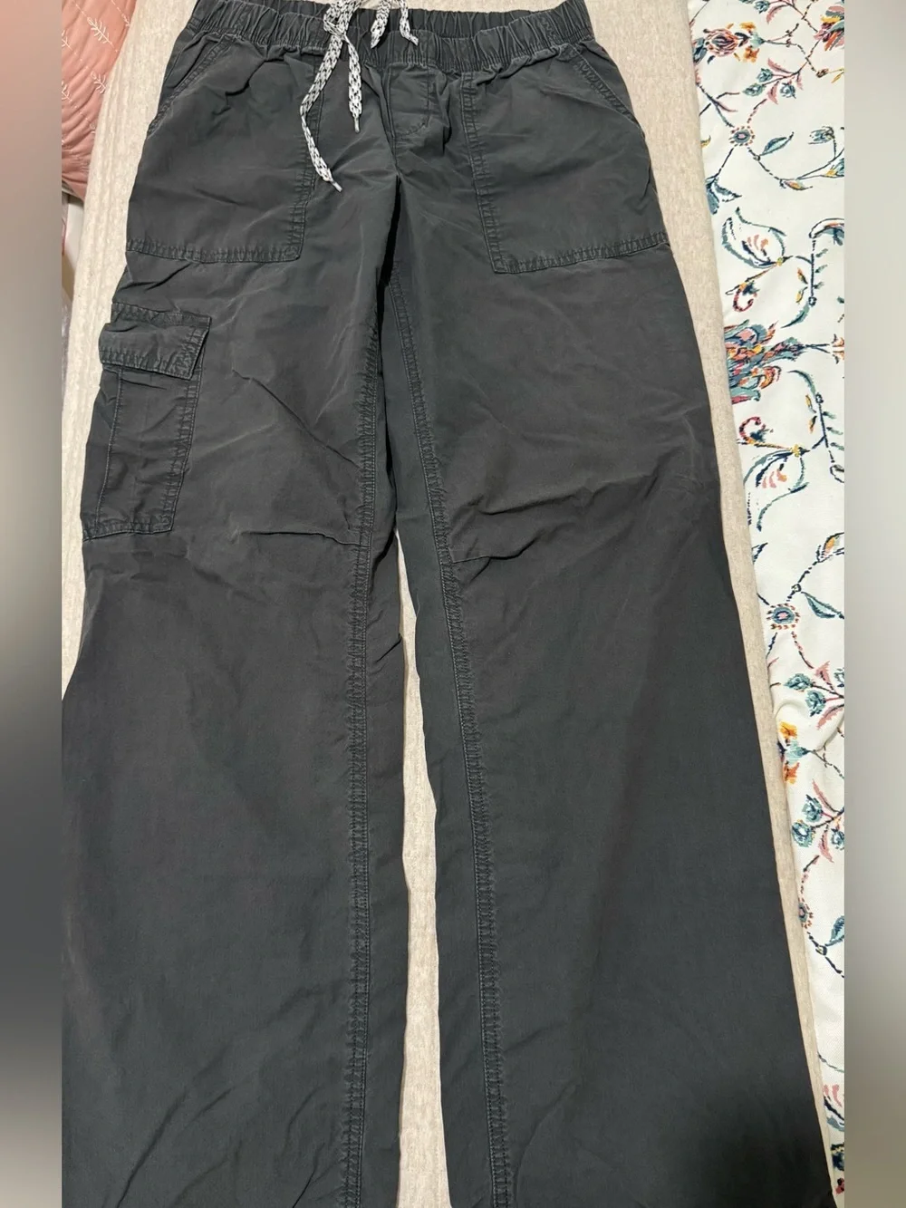 aerie Baggy Cargo Skater Pant in Smoked Grey - Picture 2 of 3